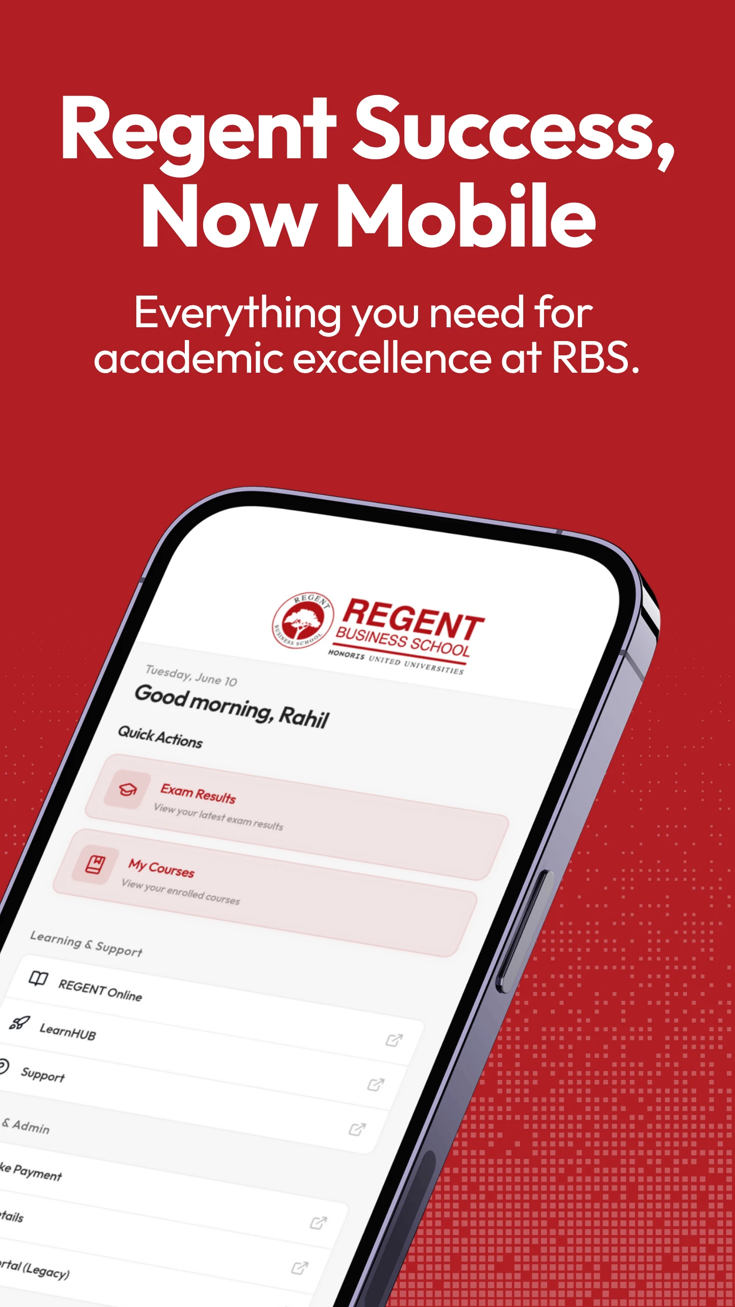 myRegent screenshot